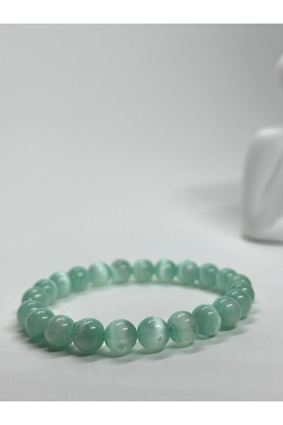 MAVİ SELENİT AA+ KALİTE DOĞALTAŞ BİLEKLİK