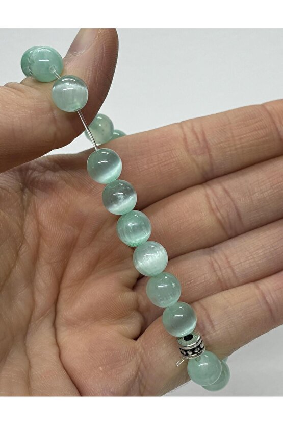 MAVİ SELENİT AA+ KALİTE DOĞALTAŞ BİLEKLİK