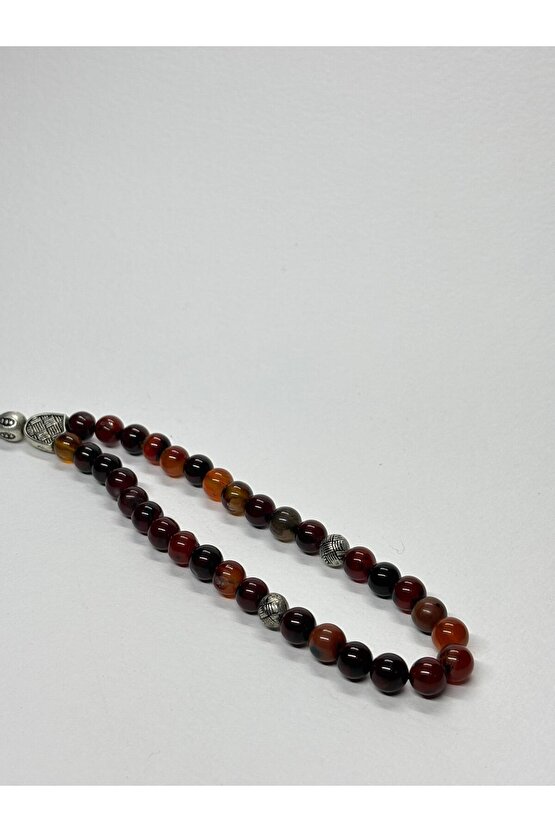 ATEŞ AKİK BAĞIŞIKLIK GÜÇLENDİRİCİ DOĞALTAŞ TESBİH