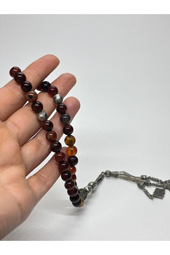 ATEŞ AKİK BAĞIŞIKLIK GÜÇLENDİRİCİ DOĞALTAŞ TESBİH