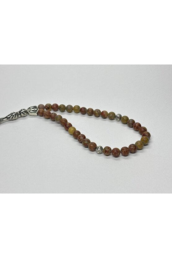 KAHVERENGİ JASPER ENERJİ DÜZENLEYİCİ DOĞALTAŞ TESBİH