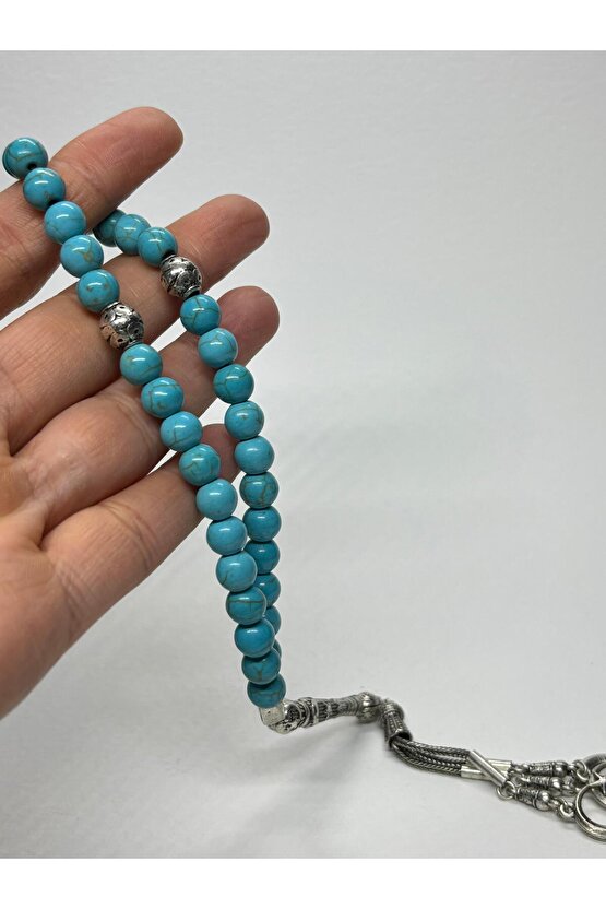 TURKUAZ NAZAR TAŞI DOĞALTAŞ TESBİH