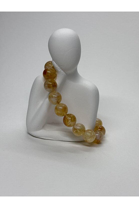 SİTRİN AA KALİTE ZENGİNLİK DOĞALTAŞ 10MM BİLEKLİK