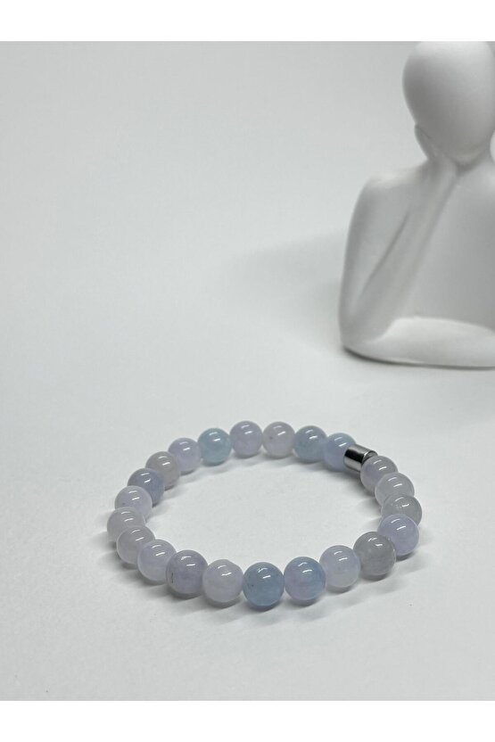 MAVİ KALSEDON DOĞALTAŞ BİLEKLİK