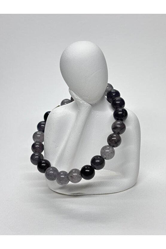 AKİK DOĞALTAŞ BİLEKLİK DUMAN GRİ