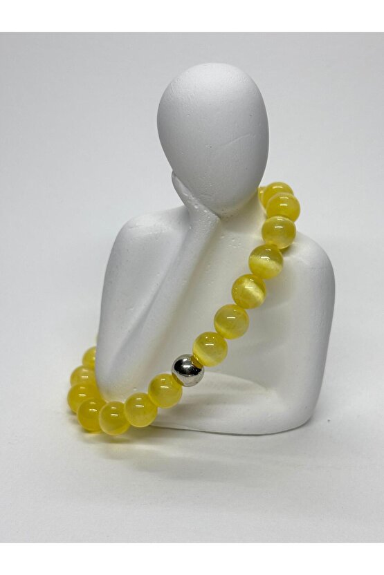 SARI SELENİT DOĞALTAŞ BİLEKLİK