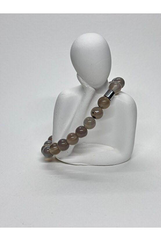 GRİ AKİK DOĞALTAŞ BİLEKLİK