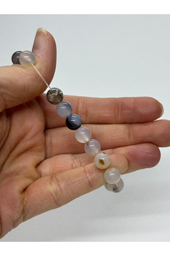 BEYAZ AKİK DOĞALTAŞ BİLEKLİK