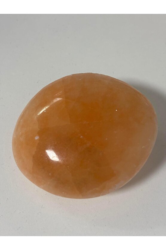 SELENİT YASSI OVAL DOĞALTAŞ 8 CM