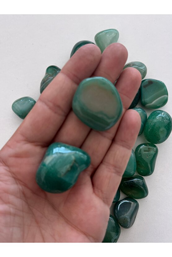 Akik Tımbıl Doğaltaş Yeşil