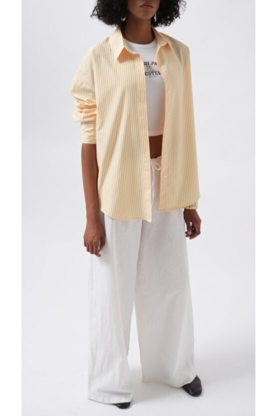 Çizgili Basic Gömlek