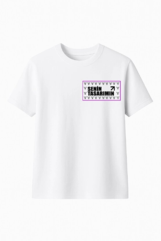 Çocuk Ön Sizin Tasarımınız Basic Tshirt - Beyaz