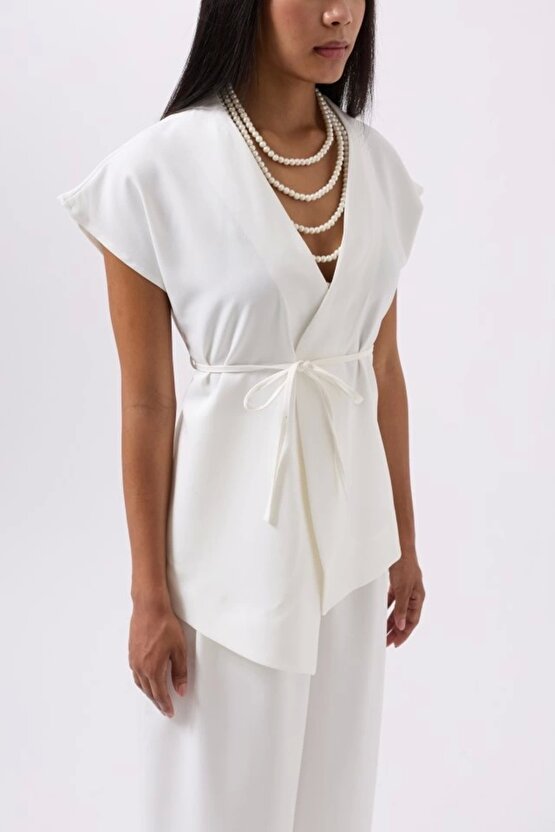 Bağcık Detay Yelek