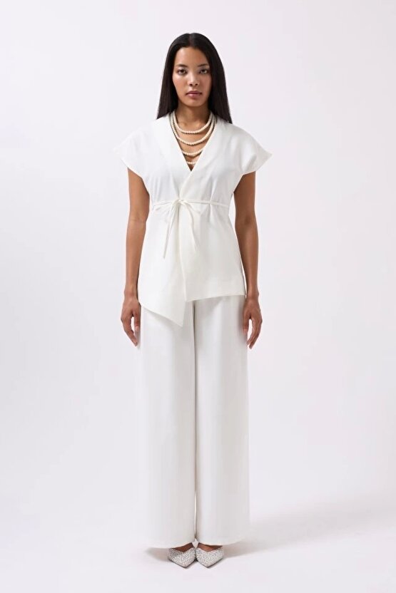 Bağcık Detay Yelek