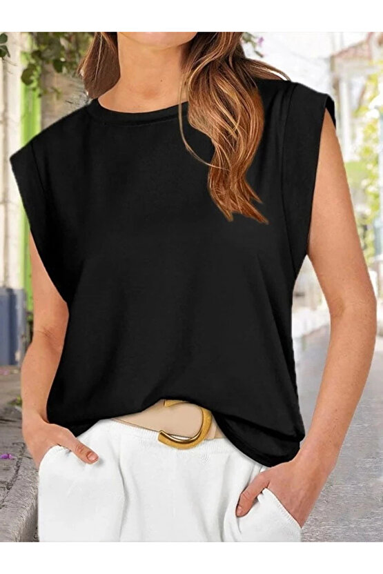 MDB Kadın Kısa Kollu Bisiklet Yaka Viskon Bluz