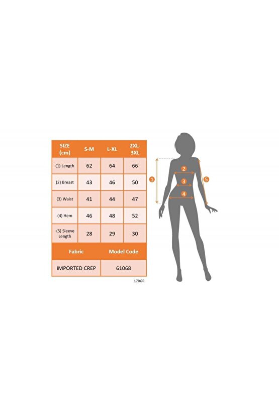 Kadın Kısa Kollu Bisiklet Yaka Kolları Gipeli Ithal Krep Bluz