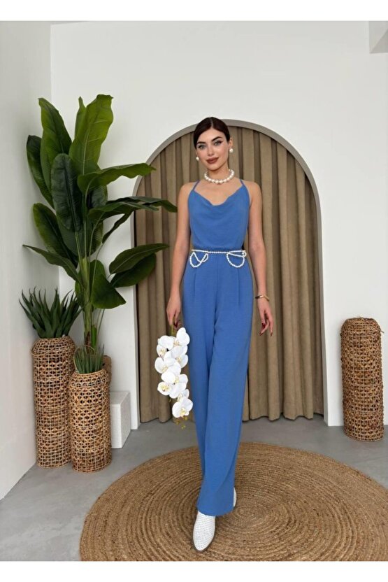 munn collection Darcy Sırt Dekolteli Tulum