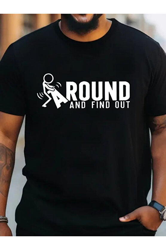 munn collection Erkek Around Baskılı Süprem T-shirt