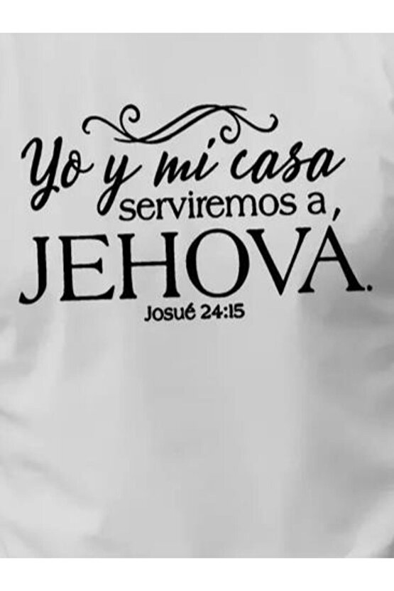 Erkek Jehova Baskılı Süprem T-shirt