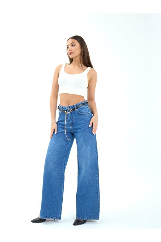 7398 KOT PANTOLON-MAVİ