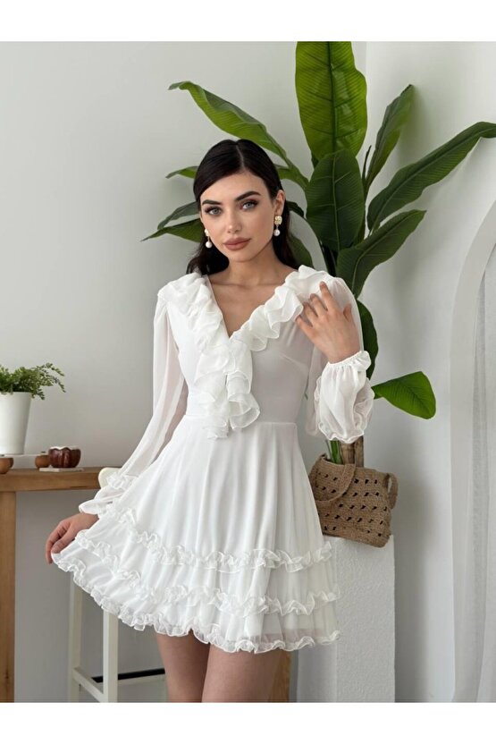 munn collection Osıes Fırfırlı Elbise