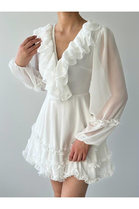 munn collection Osıes Fırfırlı Elbise