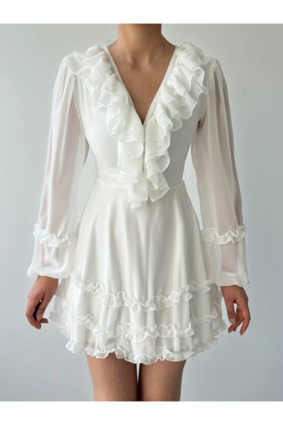 munn collection Osıes Fırfırlı Elbise