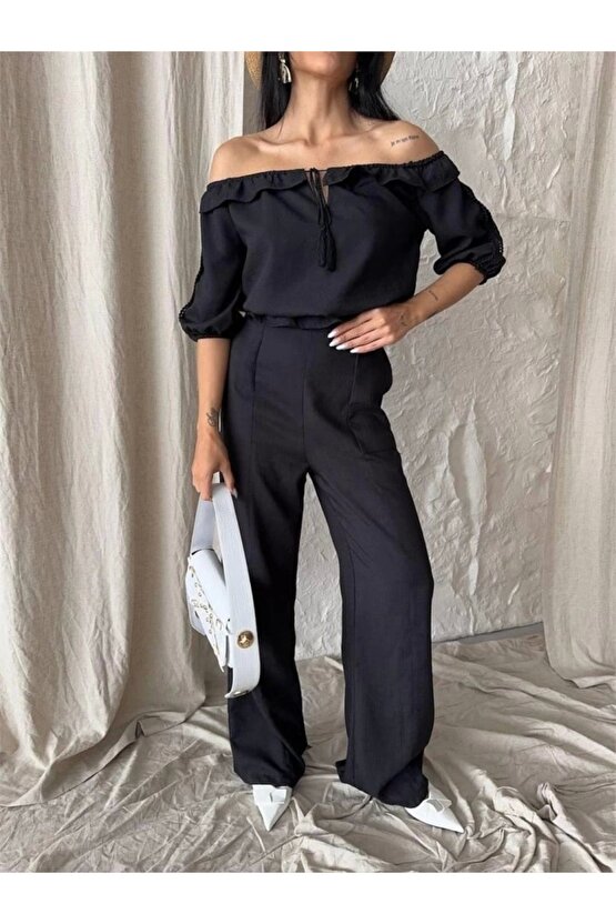 KETEN ADONNA YAKA KO HAIR ŞERİT  PANTOON TAKI  iyah