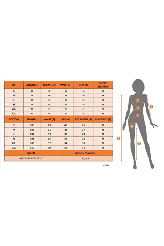 Kadın Uzun Kollu Ribana Detaylı Iki Iplik Penye Ikili Takım