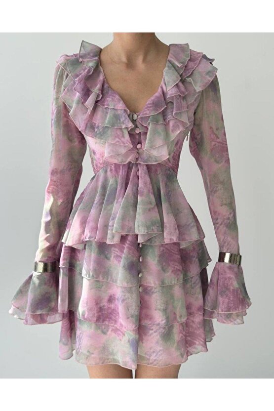 Elose Fırfırlı Elbise