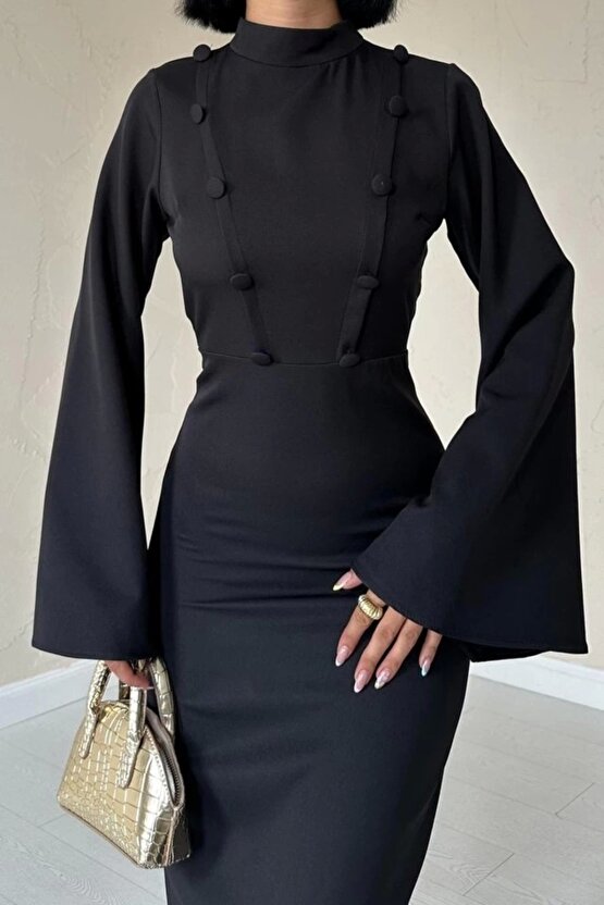 iyah Tek Kollu Elbise