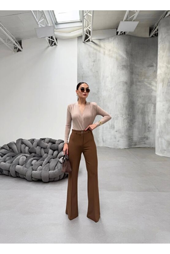 230 Gr Poly Viscose Full Lycra Ispanyol Paça Pantolon