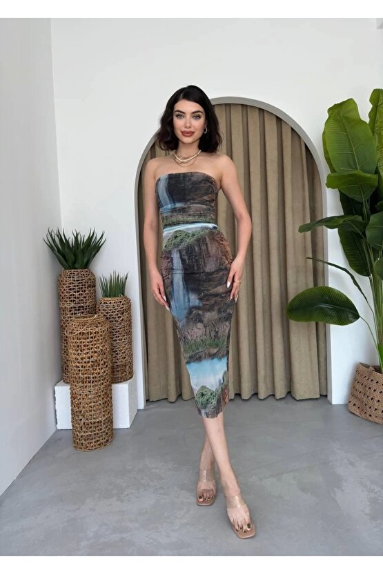 ountain traplez Tül Elbise