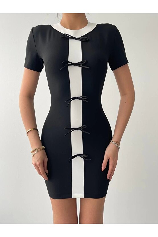 Cazzie Fiyonk Detaylı Elbise