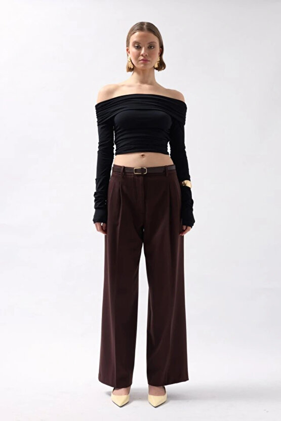 Omuz Dekolte traplez Bluz