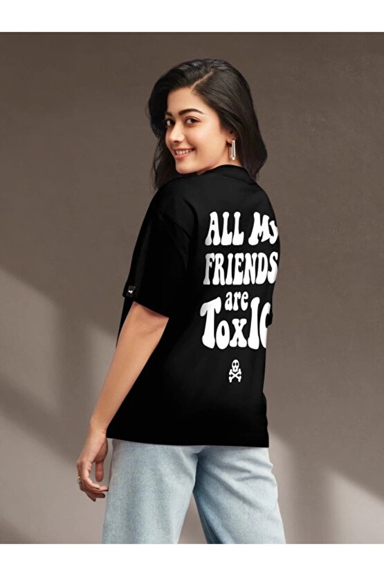 MDB Baskılı Oversize Tshirt iyah