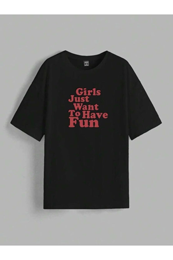 MDB Baskılı Oversize Tshirt iyah