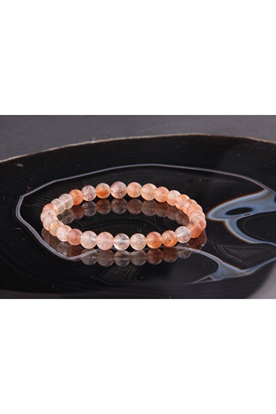 Güneş Taşı Doğal Taş Bileklik 6 mm