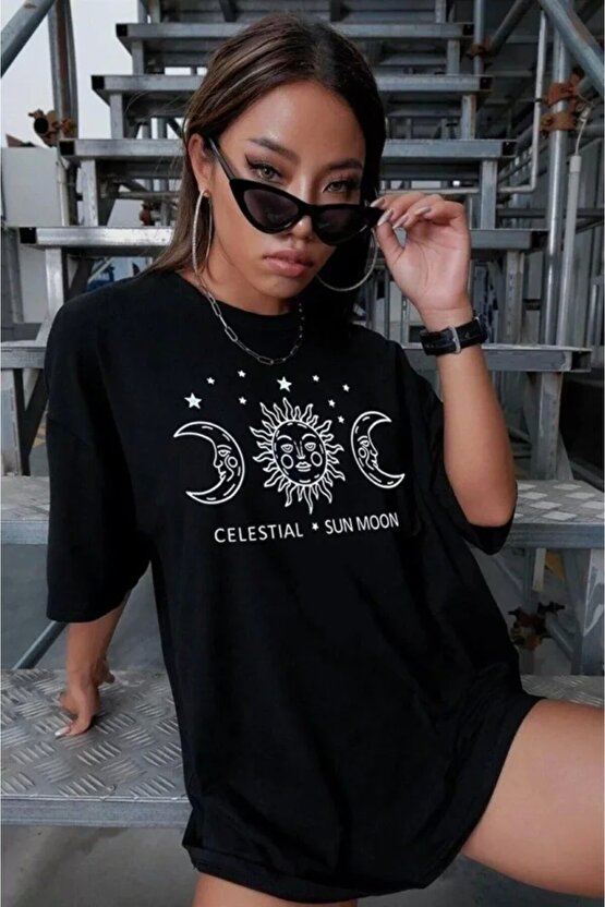 Unisex Baskılı Oversize Thirt iyah