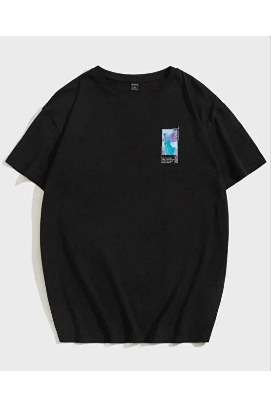 Unisex Baskılı Oversize Thirt iyah