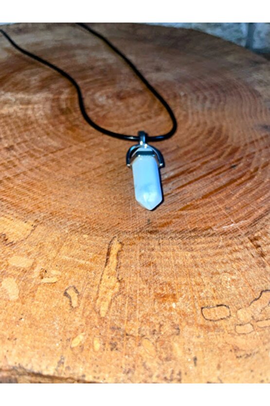 Ay Taşı Doğaltaş Çivi Model Kolye