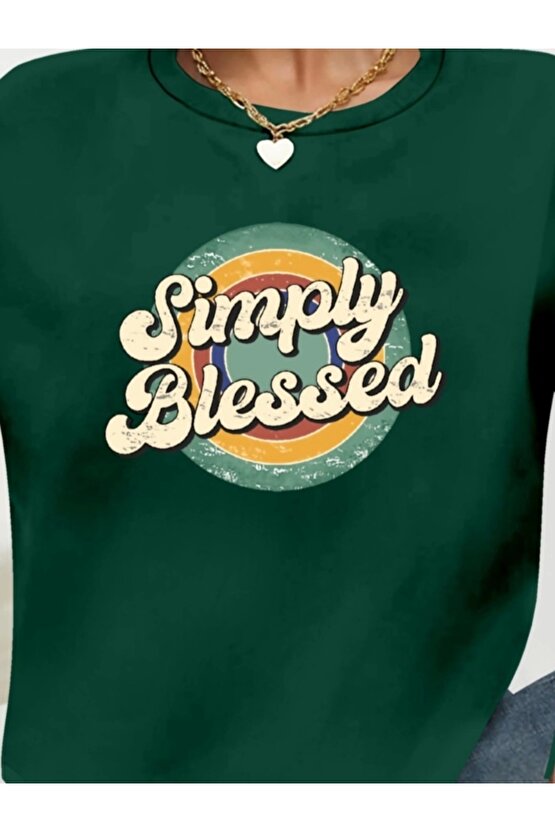 Kadın Uzun Kollu Bisiklet Yaka Viskon Iki Iplik Bluz