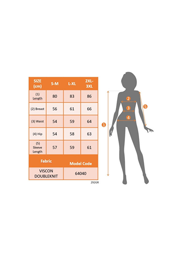 Kadın Uzun Kollu Bisiklet Yaka Kalp Desenli Viskon Iki Iplik Bluz