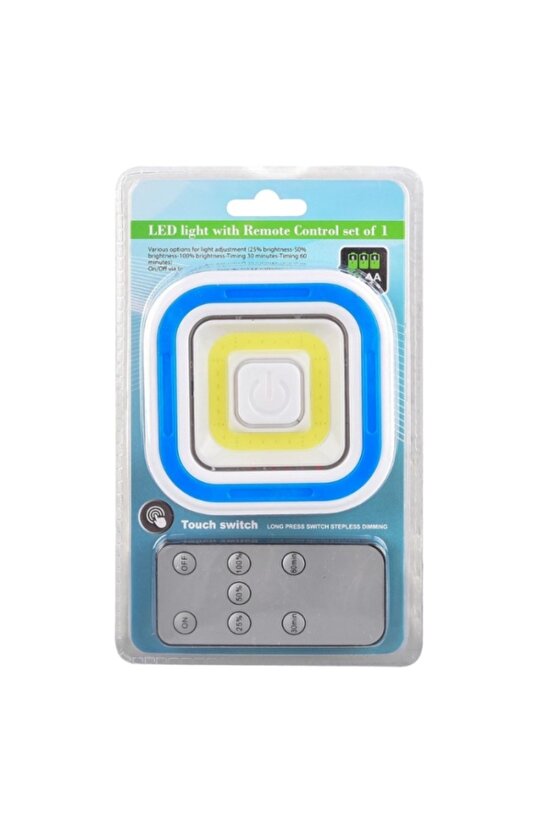 Powermaster Pm-6937 Cob Ledli Pilli Uzaktan Kumandalı Tekli Lamba