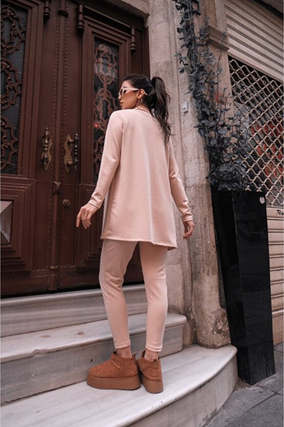 Edolika Kadın Uzun Kollu Krep üçlü Takım