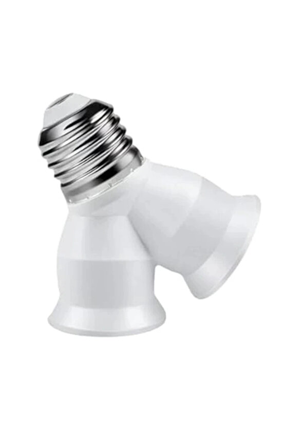 E27 Duy Çoğaltıcı (Tek Duydan Çift E27 Lamba Bağlantısı)