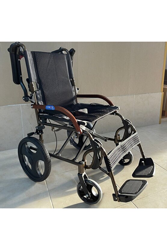 Comfort Plus GK863LABJ-12 Jet Black Transfer Alüminyum Tekerlekli Sandalye