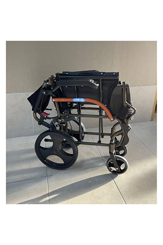 Comfort Plus GK863LABJ-12 Jet Black Transfer Alüminyum Tekerlekli Sandalye