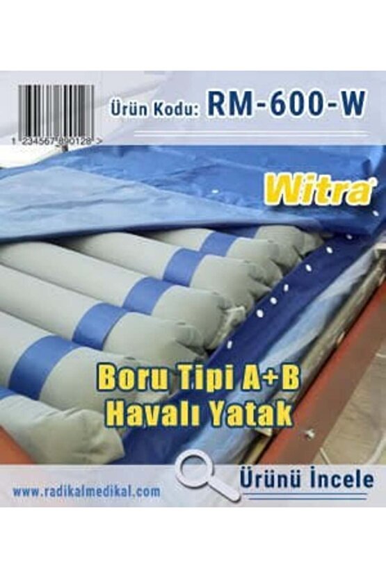 Witra A+b Ventilasyonlu Boru Tipi Havalı Yatak Özel Çarşaf Hediyeli