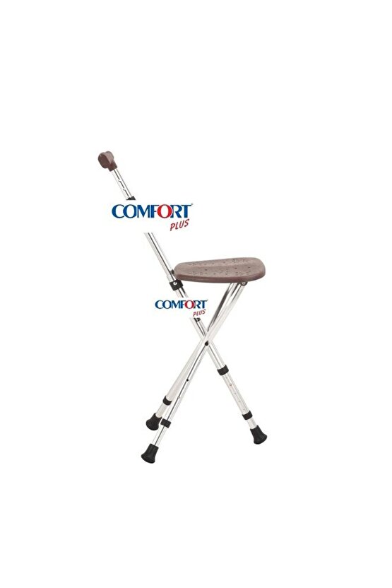 Comfort Plus DM-74 Oturaklı Baston Yüksekliği Ayarlanır